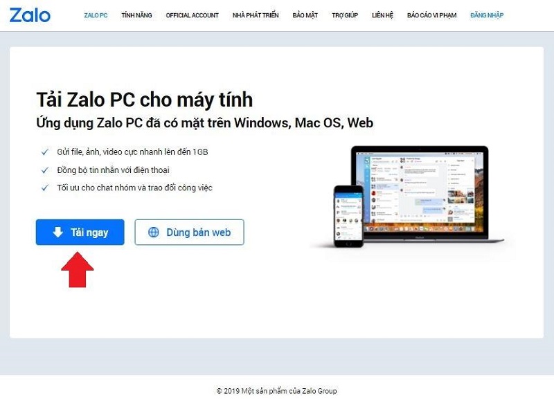 Cách tải Zalo về máy tính hệ điều hành Windows và Mac OS