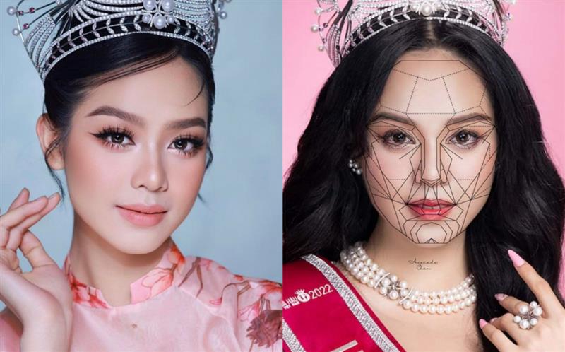 Khuôn mặt tỉ lệ vàng của hoa hậu Thanh Thủy