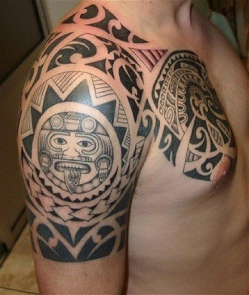 Mẫu hình xăm Maori Tiki