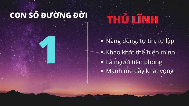 Tính đỉnh cao cuộc đời trong thần số học số 1