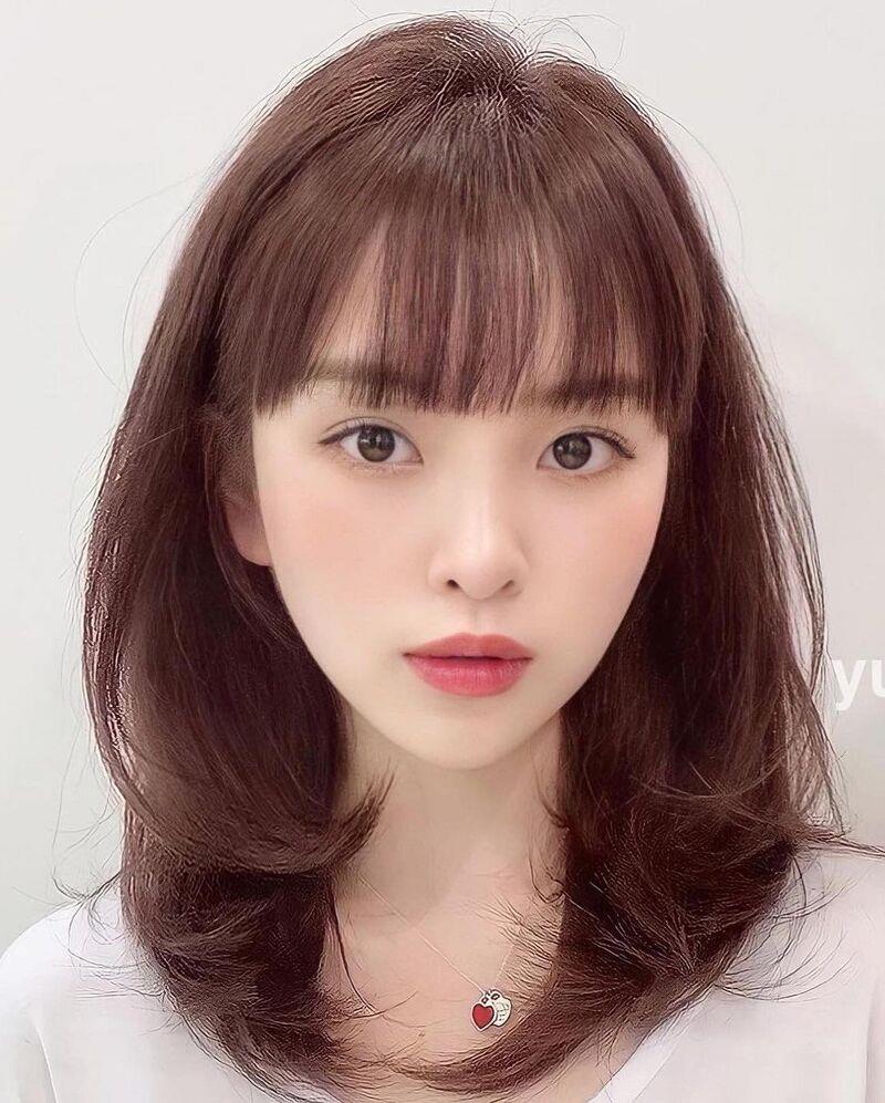 Tóc layer dài ngang vai