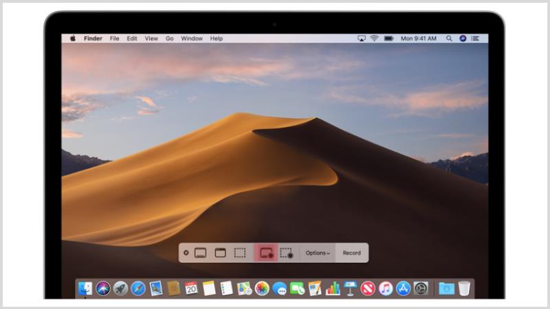 Cách quay màn hình máy tính macOS Mojave trở xuống