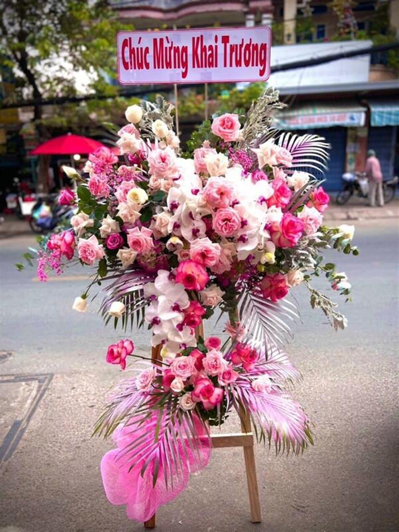 Lẵng hoa mừng khai trương