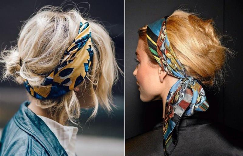 Cách buộc khăn Bandana quanh đầu