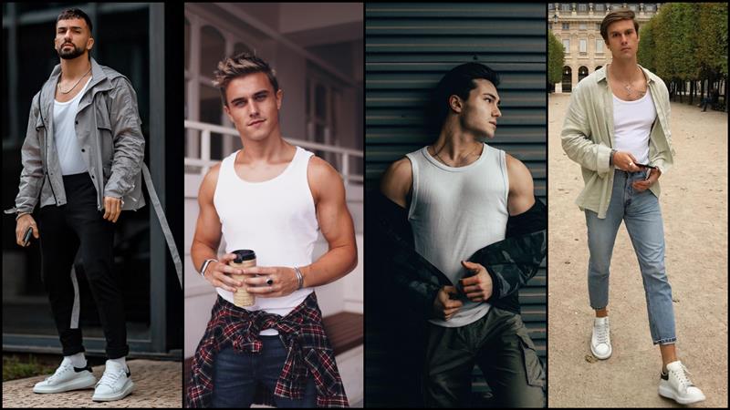 Kết hợp áo tank top với quần jean