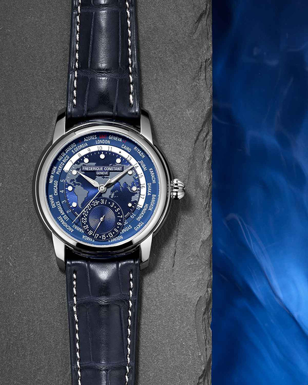 Frederique Constant Classics Worldtimer Manufacture Doha Qatar FC-718QTWM4H6