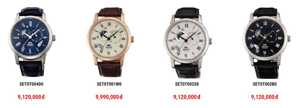 đồng hồ nam hàng hiệu orient sun and moon