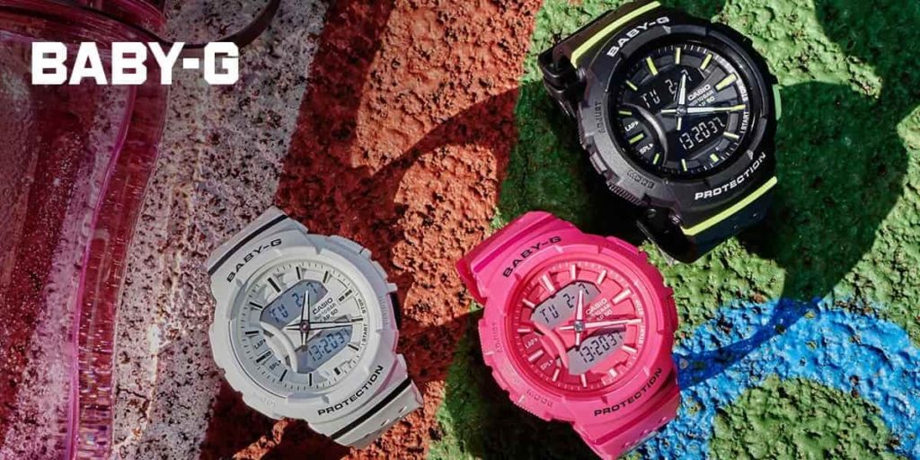 Đồng hồ baby g shock resist nhiều màu sắc