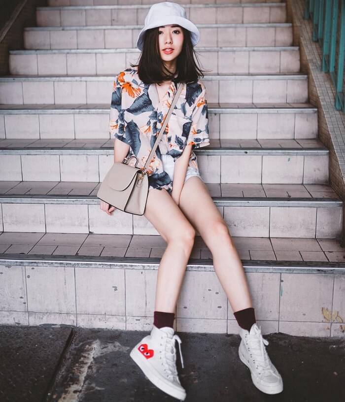 ao so mi hoa tiet hoa la cho nu ao so mi hoa tiet hoa la cho nu